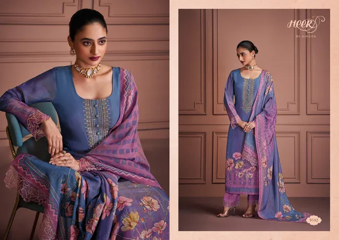 Saaj Vol 202 By Kimora Heer Muslin Salwar Suits Suppliers In India